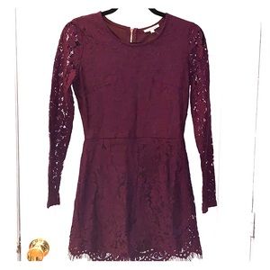 Purple lace romper
